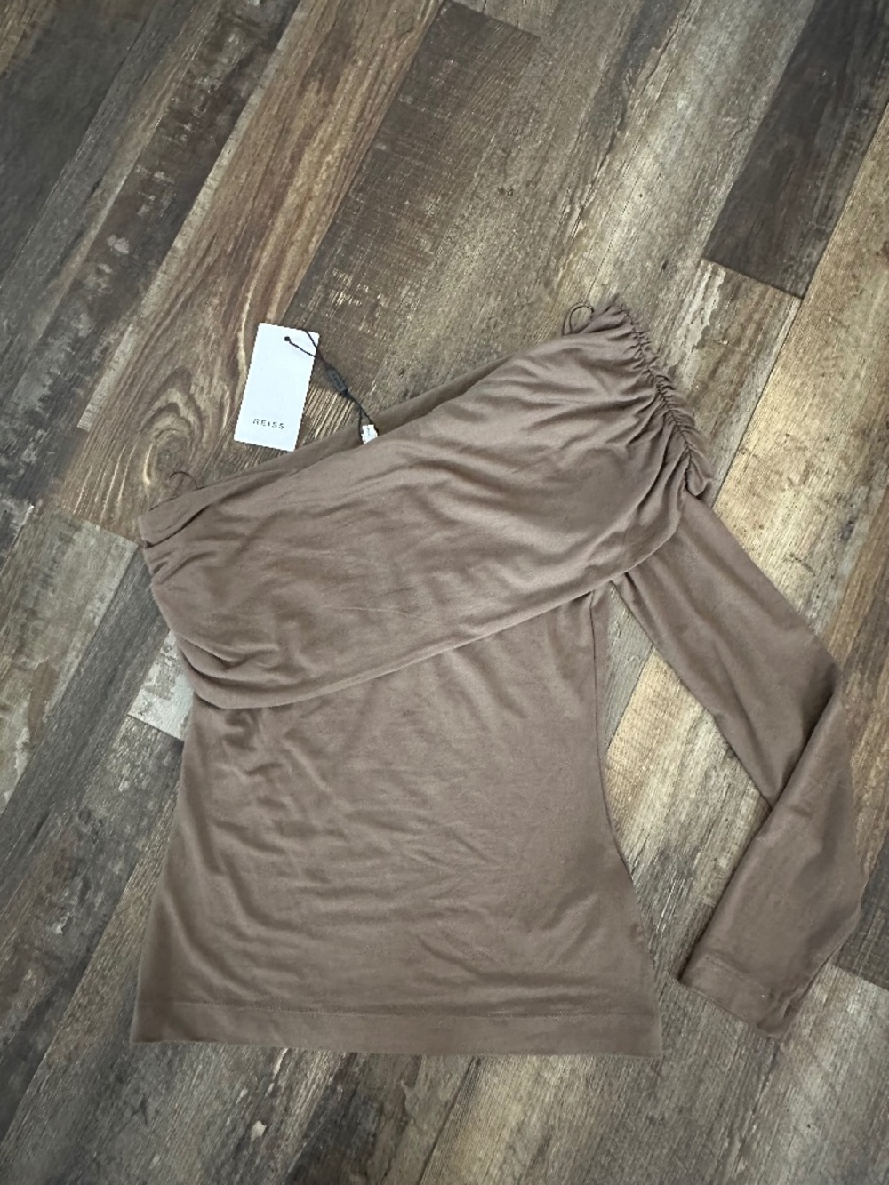 REISS HAYLEY ONE SHOULDER TOP SHIRT DRESS XS NWT